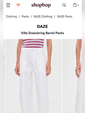 Daze Denim Villa Drawstring Barrel pants